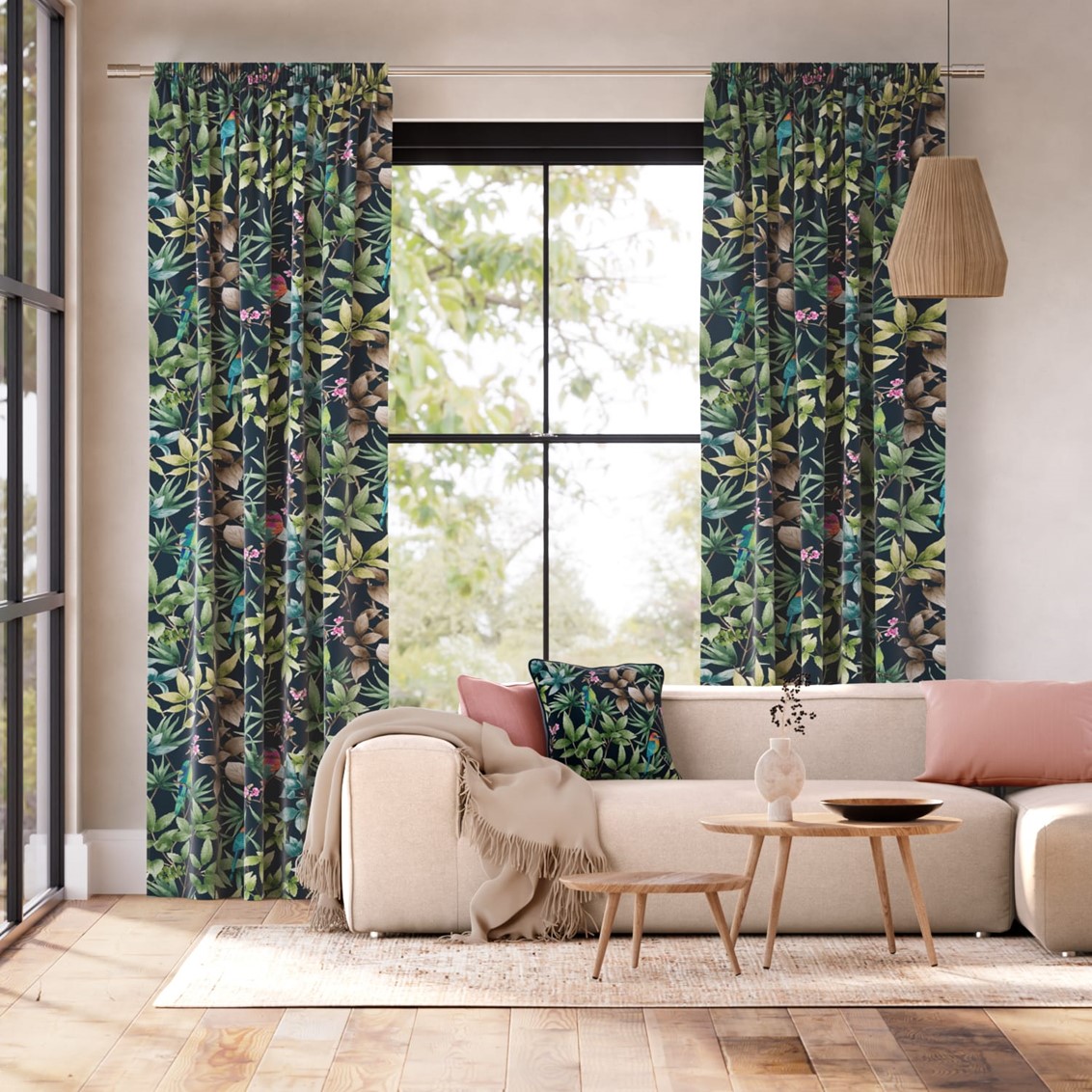 Paradiso Teal Curtains