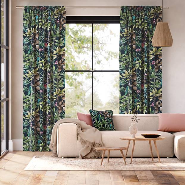 Paradiso Teal Curtains thumbnail image