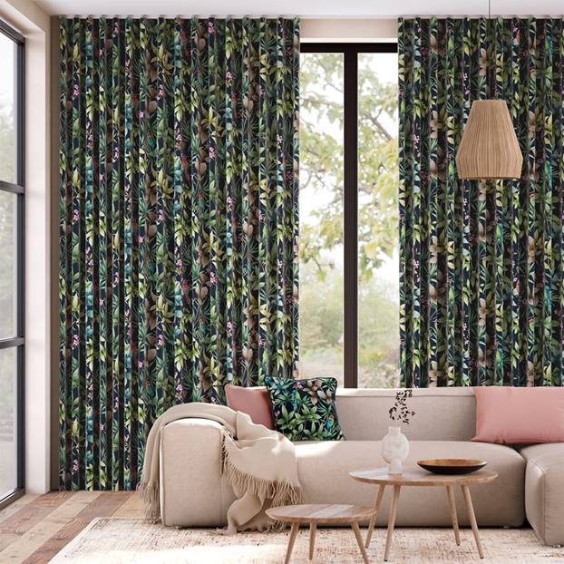 Paradiso Teal Curtains thumbnail image