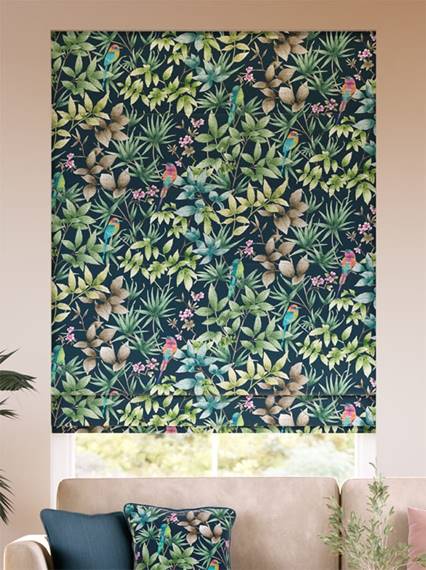 Paradiso Teal Roman Blind thumbnail image