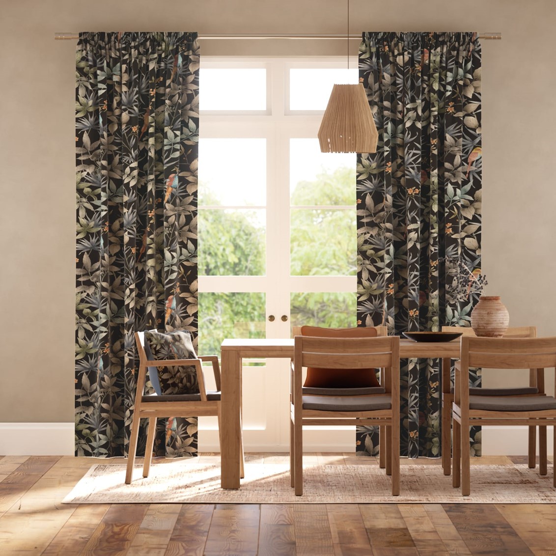 Paradiso Velvet Charcoal Curtains