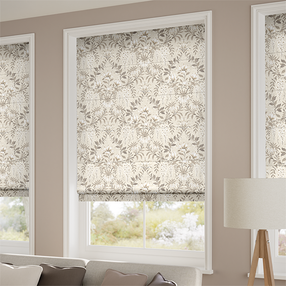 Parterre Natural Roman Blind