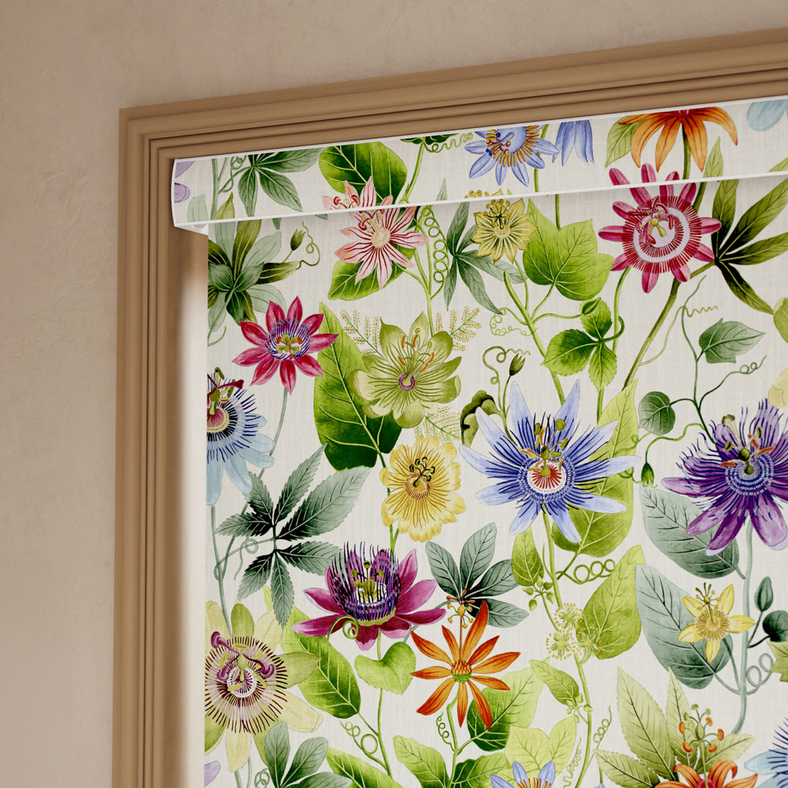 Passionflower Eucalyptus Roller Blind
