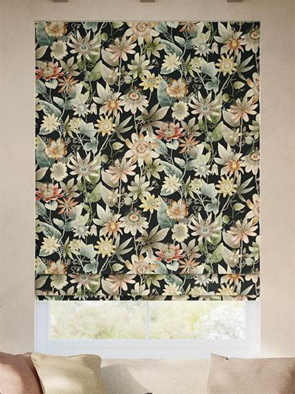 Passionflower Fawn Roman Blind thumbnail image