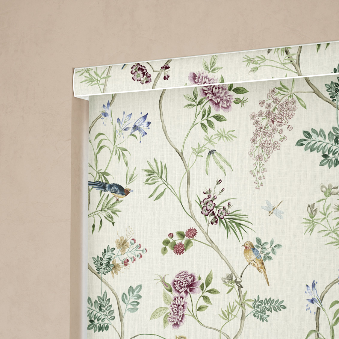 Peonybloom Plum Roller Blind