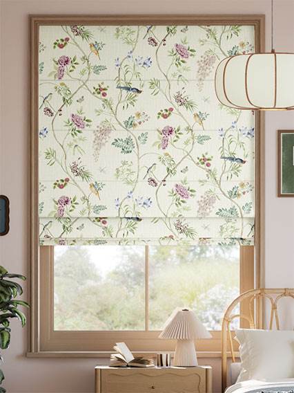 Peonybloom Plum Roman Blind thumbnail image