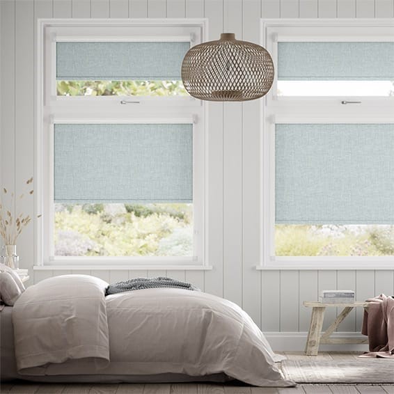 PerfectFIT Canali Blackout Light Ocean Blue Roller Blind