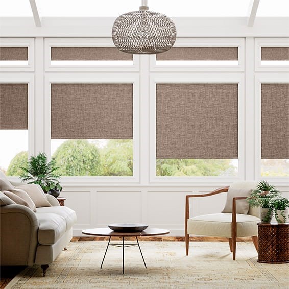 PerfectFIT Canali Blackout Nutmeg Conservatory Roller Blind