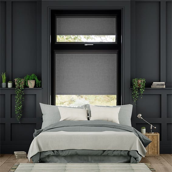 PerfectFIT Canali Blackout Steeple Grey Roller Blind