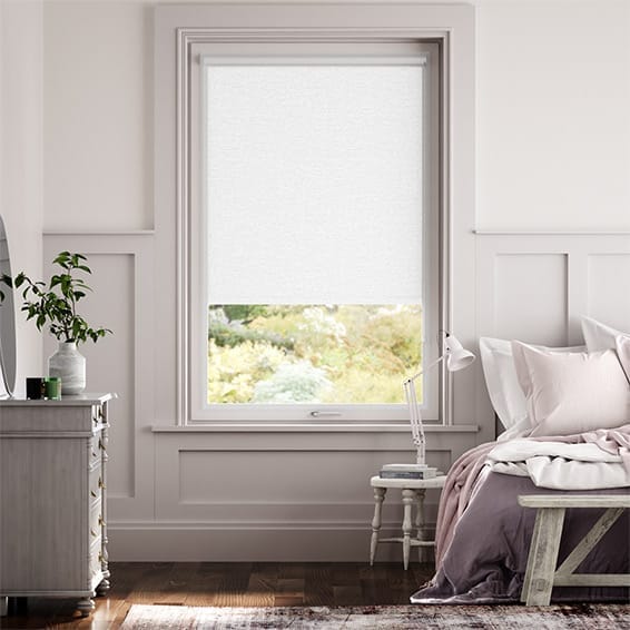 PerfectFIT Chromium Thermal Blackout Satin White Roller Blind