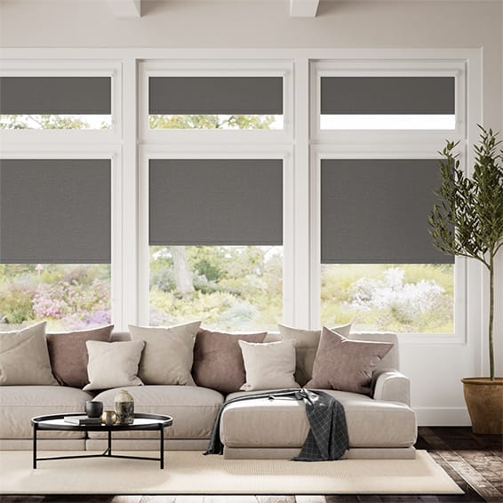 PerfectFIT Chromium Thermal Blackout Slate Conservatory Blind