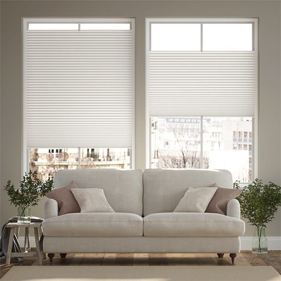 PerfectFIT DuoShade Dover White Thermal Blind