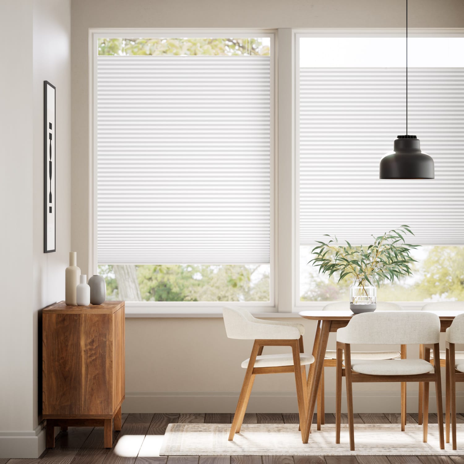 PerfectFIT DuoShade Cloud White Thermal Blind