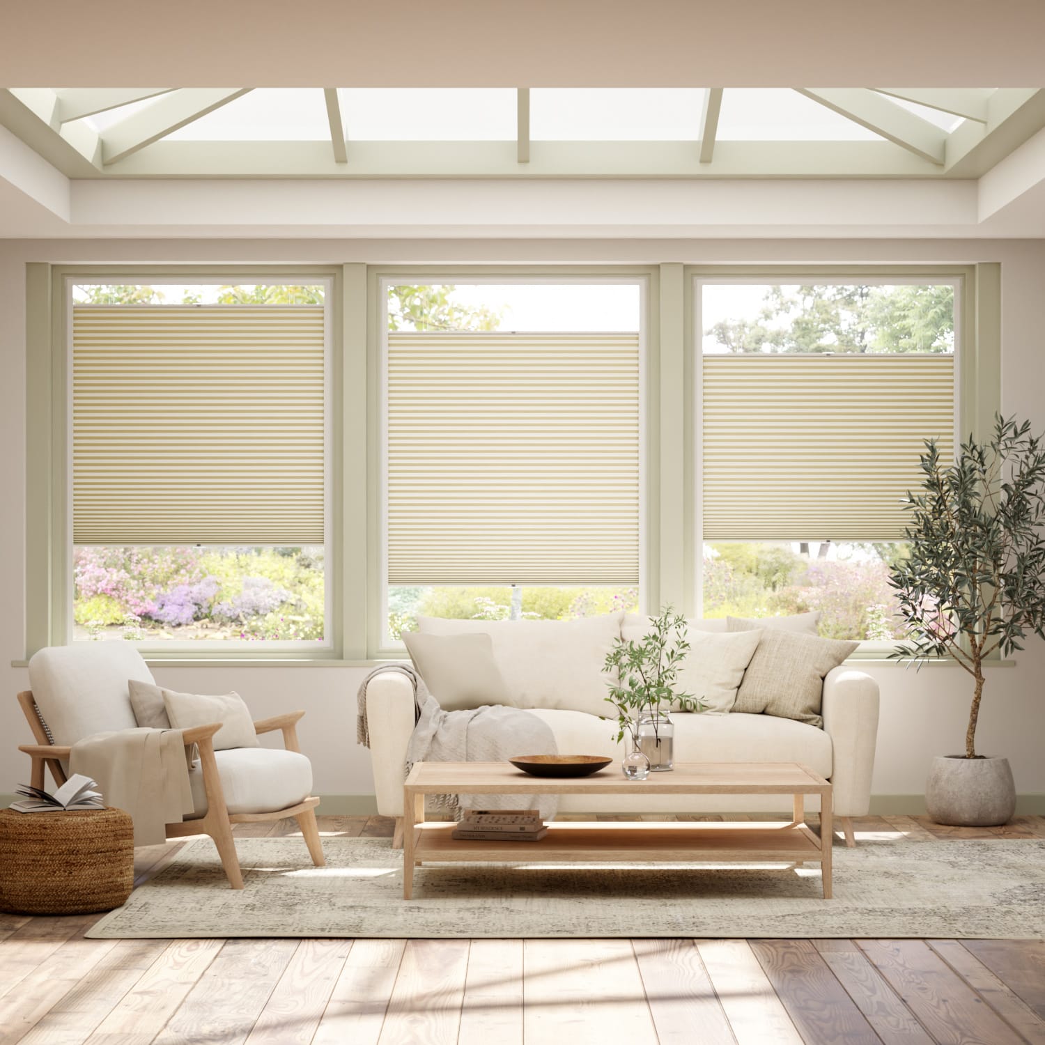 PerfectFIT DuoShade Cream Thermal Conservatory Blind