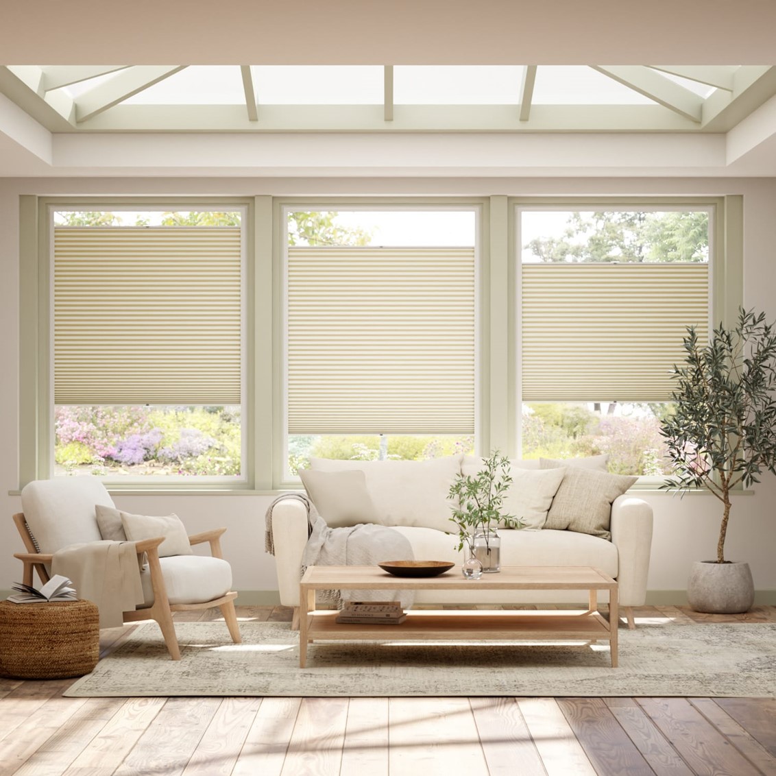 PerfectFIT DuoShade Cream  Thermal Conservatory Blind