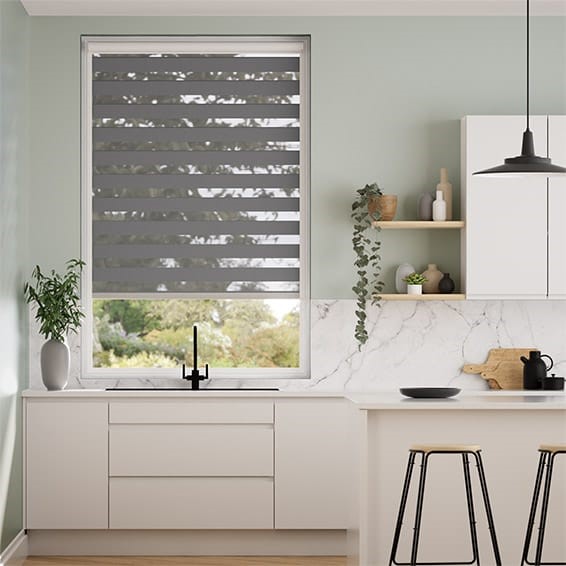 PerfectFIT Enjoy Dimout Gunmetal Grey Roller Blind