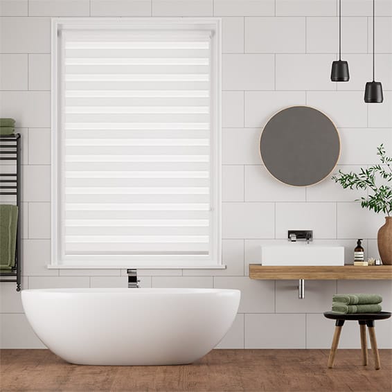PerfectFIT Enjoy Luxe Pearl White Roller Blind