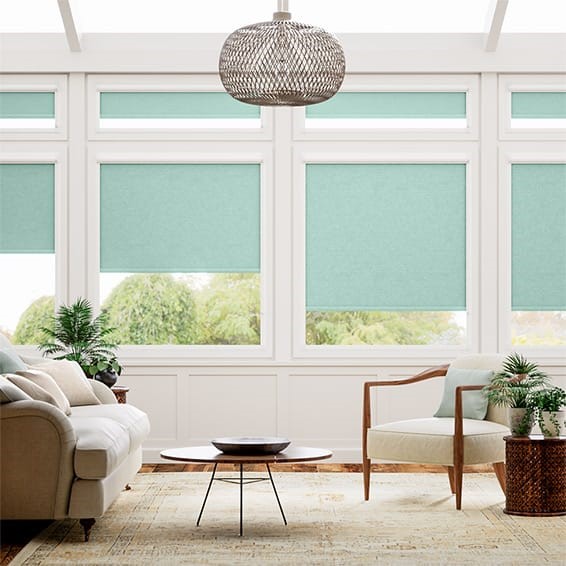 PerfectFIT Florence Blackout Aquamarine Roller Blind