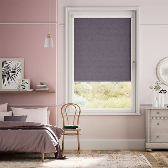 PerfectFIT Florence Blackout Dusky Mauve Roller Blind