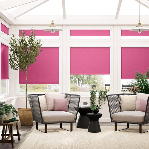 PerfectFIT Florence Blackout Fuchsia Conservatory Roller Blind