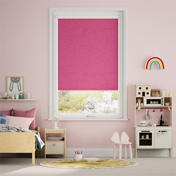 PerfectFIT Florence Blackout Fuchsia Roller Blind