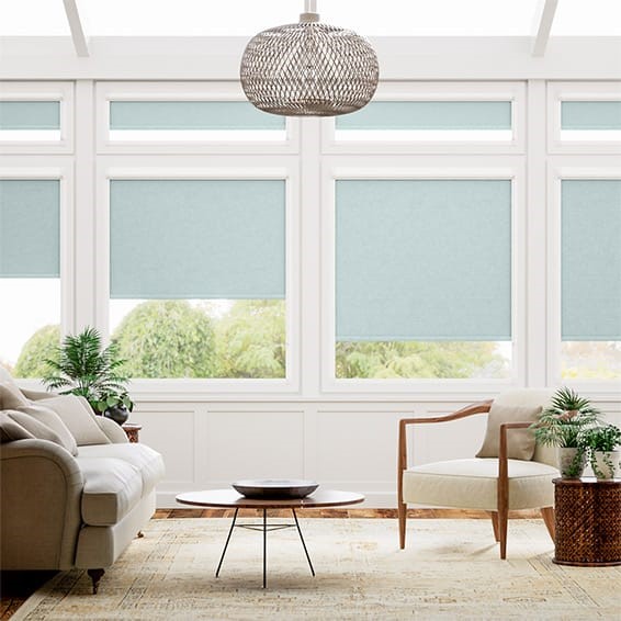 PerfectFIT Florence Blackout Pastel Blue Roller Blind