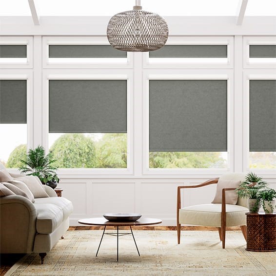 PerfectFIT Florence Blackout Smoky Grey Roller Blind