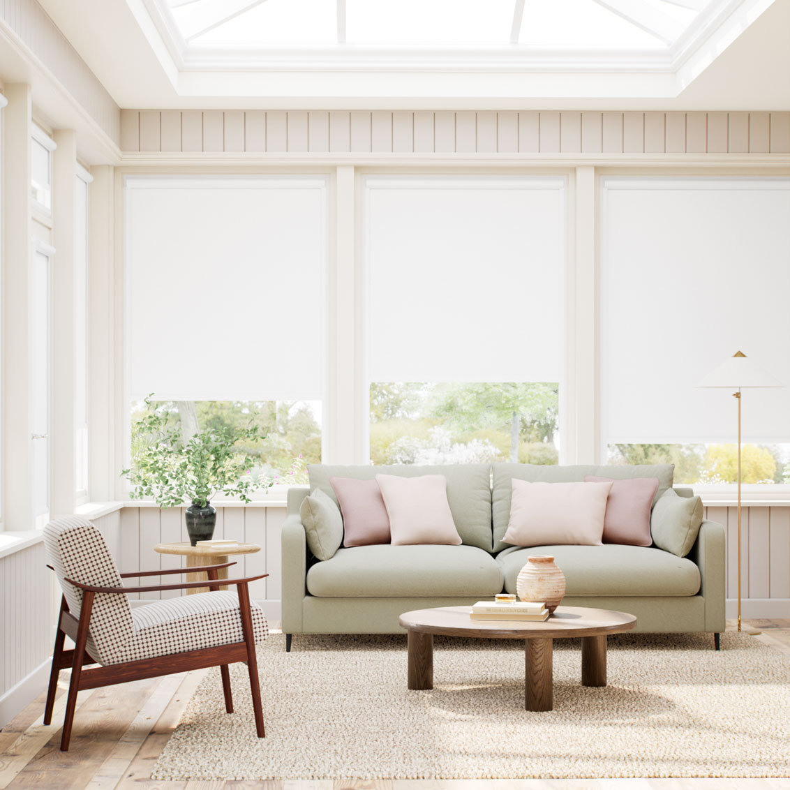 PerfectFIT Marbella Blackout Pure White Roller Blind