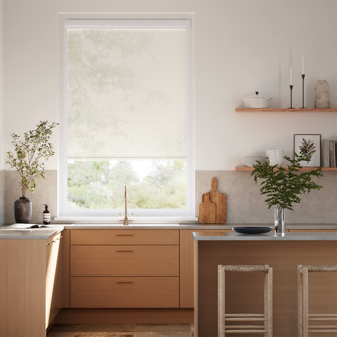 Perfect Fit® Oculus Linen Roller Blind
