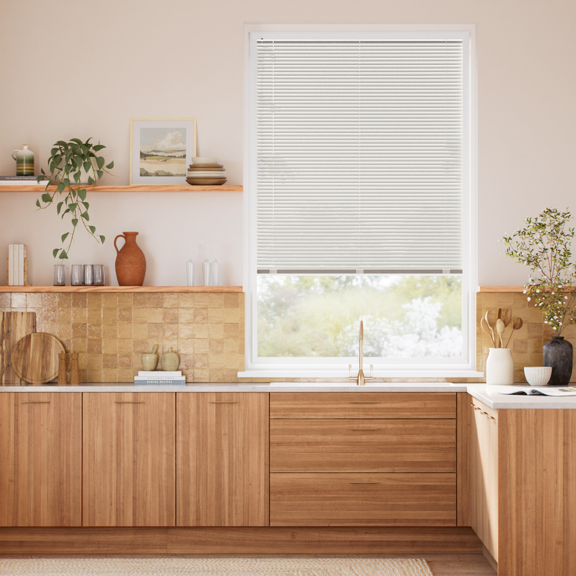 PerfectFIT Oscar Matte Light Grey Venetian Blind - 25mm Slat