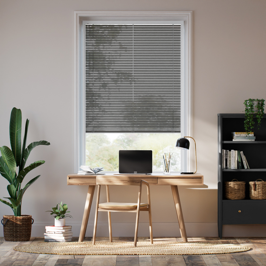 PerfectFIT Oscar Matte Shadow Grey Venetian Blind - 25mm Slat