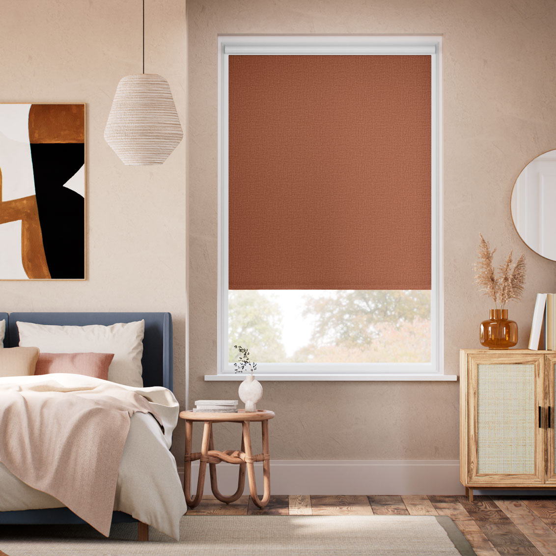 PerfectFIT Selene Blackout Burnt Orange Roller Blind