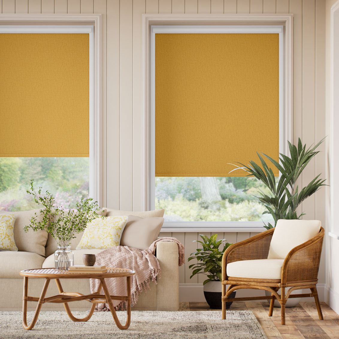 PerfectFIT Selene Blackout Ochre Roller Blind