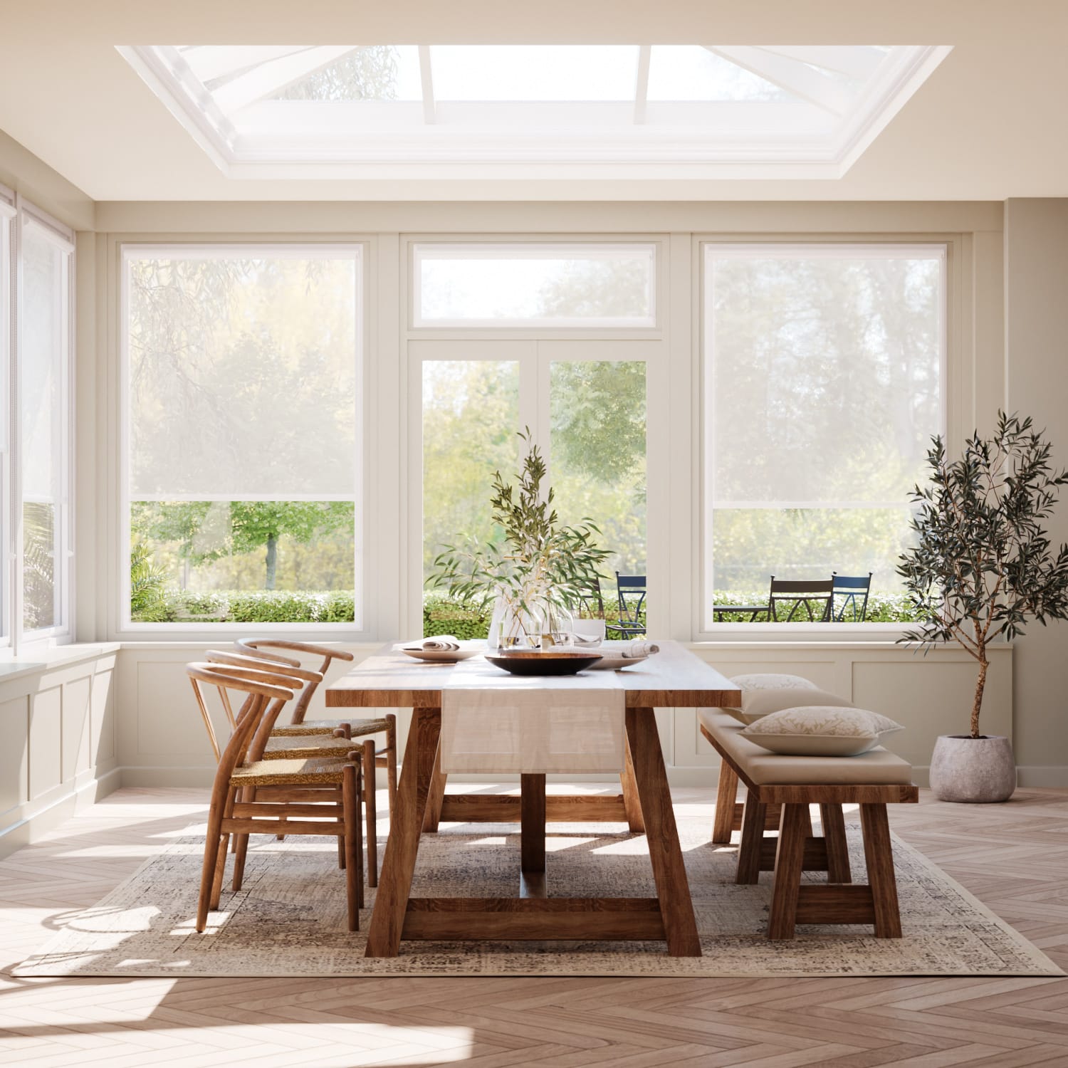 PerfectFIT Solana White Conservatory Roller Blind