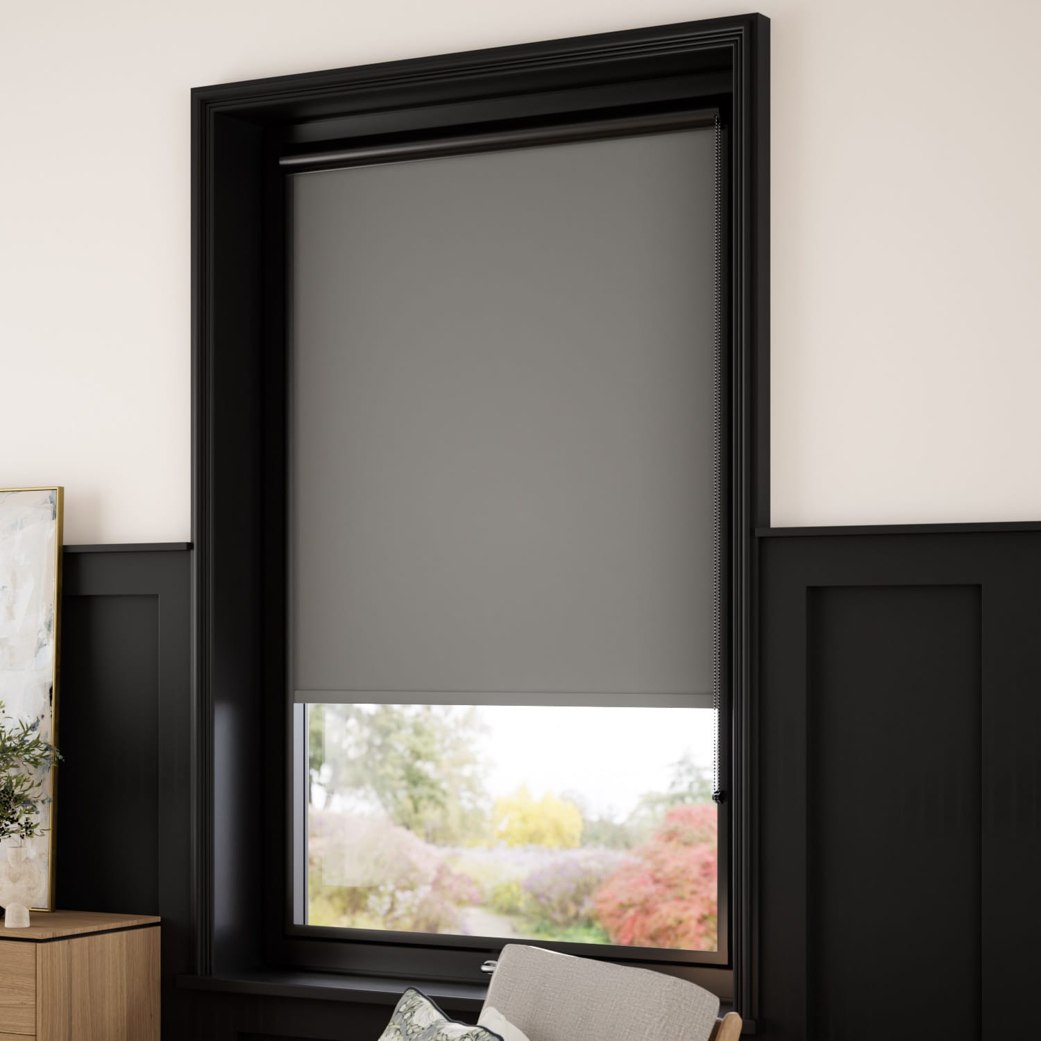 PerfectFIT Sorrento Blackout Flint Grey Roller Blind