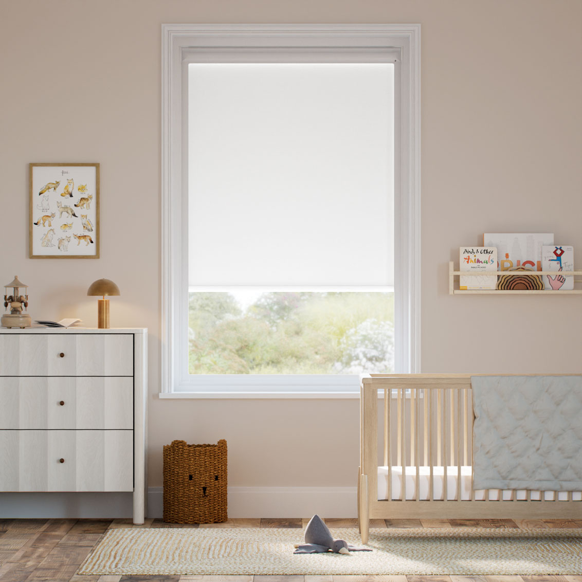 Perfect Fit® Titan Blackout Snow White Roller Blind