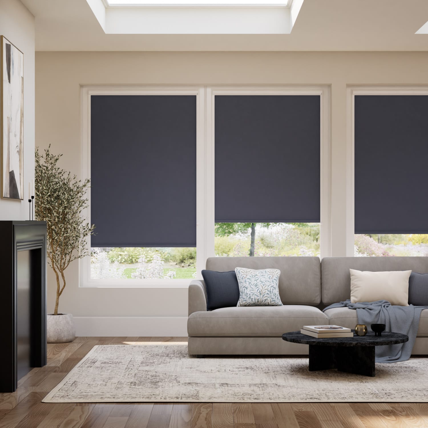 PerfectFIT Toulouse Blackout Indigo Conservatory Roller Blind