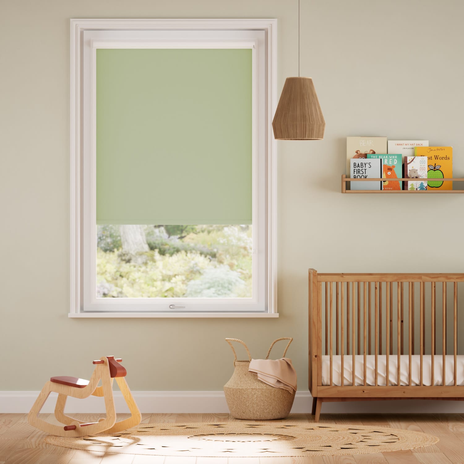 PerfectFIT Toulouse Blackout Mint Green Roller Blind