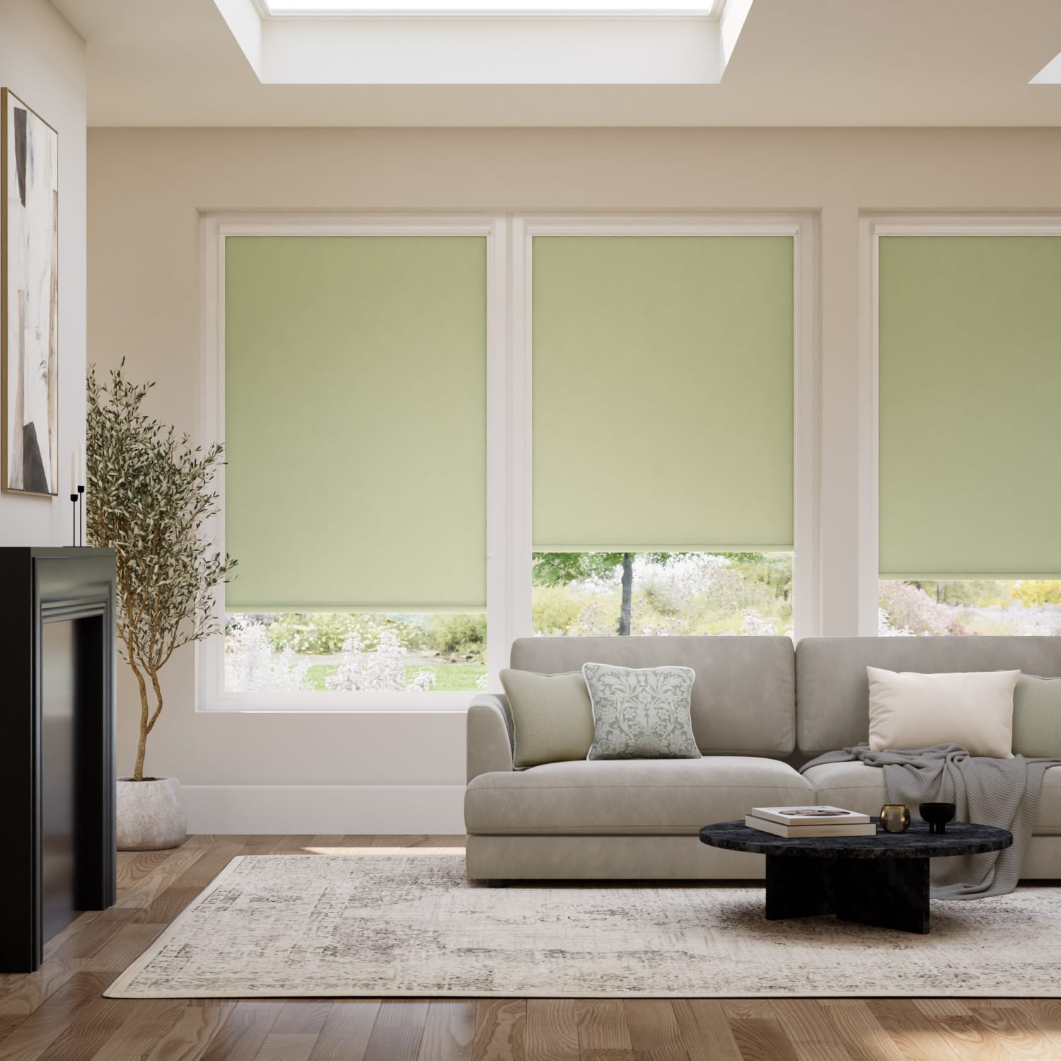 PerfectFIT Toulouse Blackout Mint Green Conservatory Roller Blind