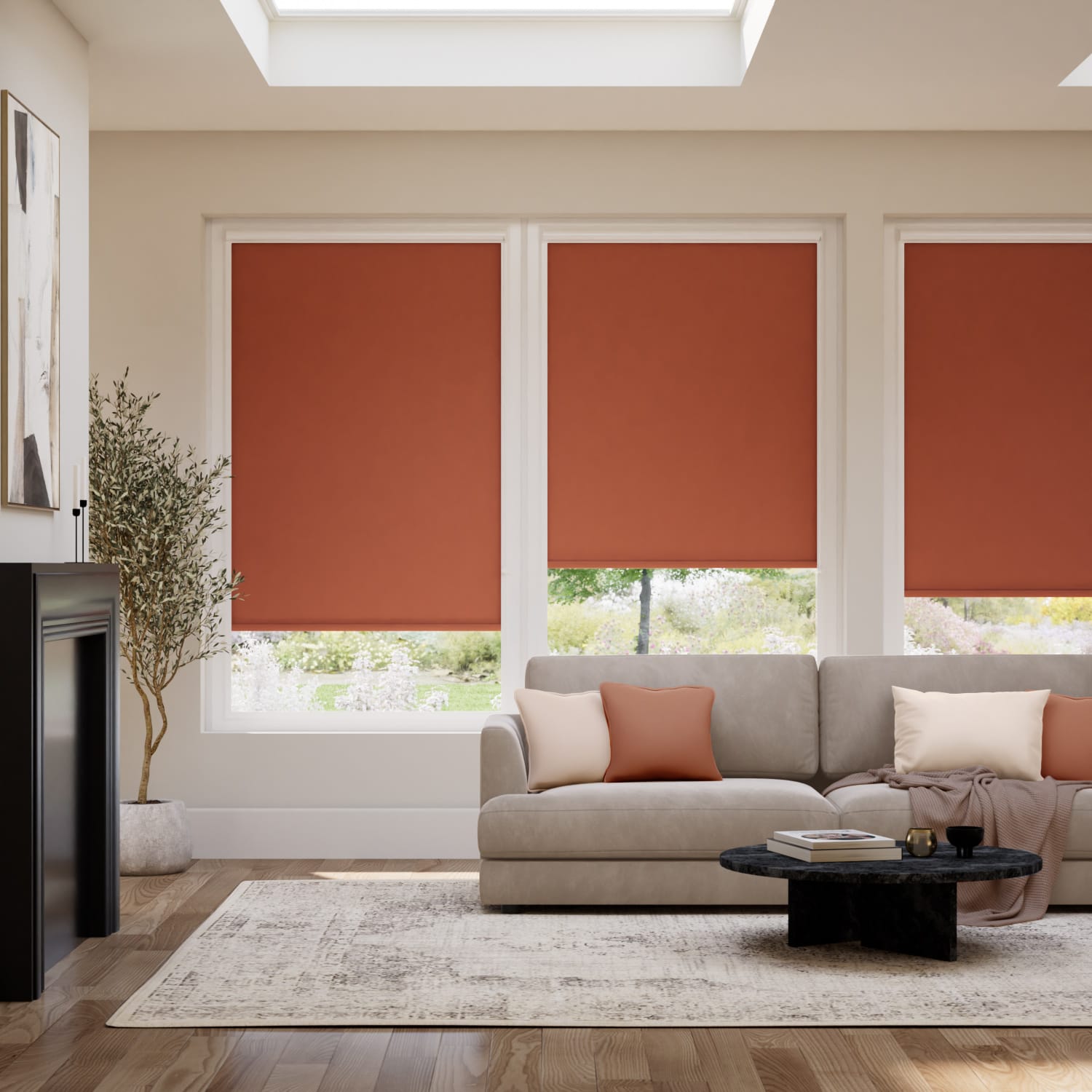 PerfectFIT Toulouse Blackout Paprika Conservatory Roller Blind