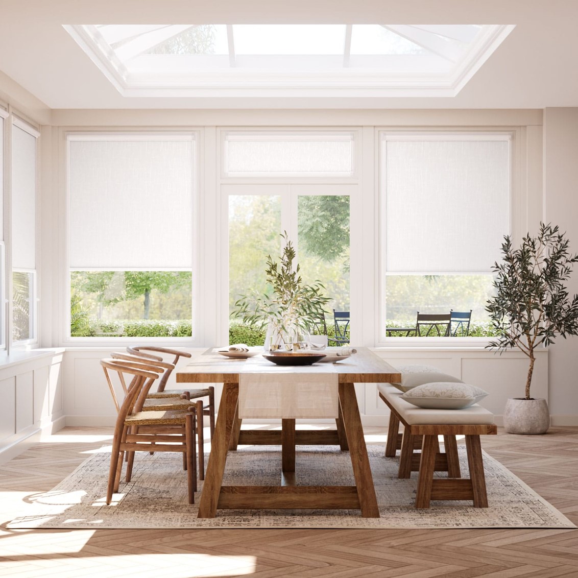 PerfectFIT Turin Blackout Classic Ivory Conservatory  Conservatory Roller Blind