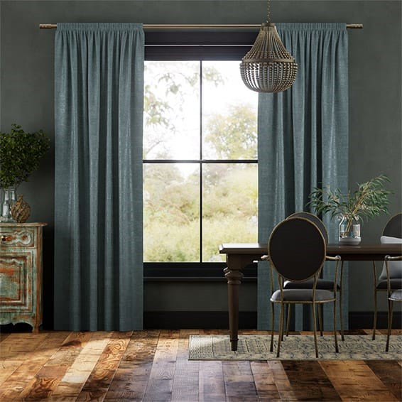 Persian Velvet Electric Blue Curtains