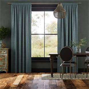 Persian Velvet Electric Blue Curtains thumbnail image