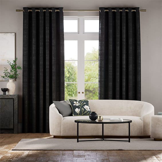 Persian Velvet Noir Curtains