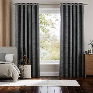 Persian Velvet Slate Curtains thumbnail image