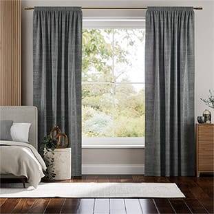 Persian Velvet Slate Curtains thumbnail image