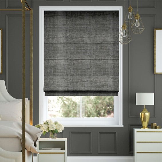 Persian Velvet Slate Roman Blind