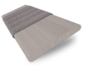 Pewter & Steel Faux Wood Blind - 50mm Slat sample image