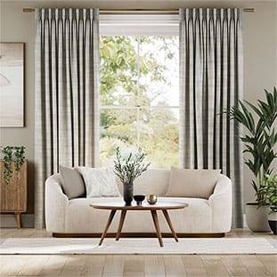 Plush Chenille Soft Grey Curtains thumbnail image