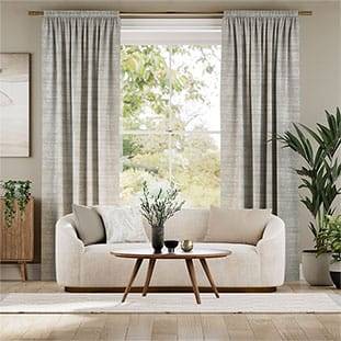 Plush Chenille Soft Grey Curtains thumbnail image